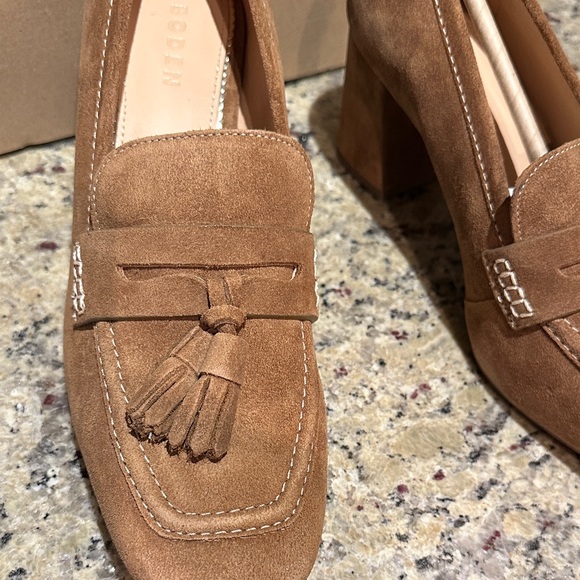 Boden Sol Block Heeled Penny Loafers - Picture 15 of 16